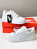 Жіночі кросівки Nike Air Force 1 White Snake Аir (Білі) Найк Аір Форс зі зміїним знаком низькі шкіряні демісезон, фото 4