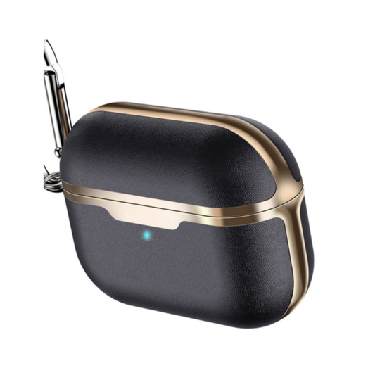 Чохол на навушники AirPods 3 Чорне золото EKONEDA карбоновий, фото 1