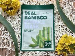 Зволожувальна маска для обличчя з екстрактом бамбука Farmstay Real Bamboo Essence Mask