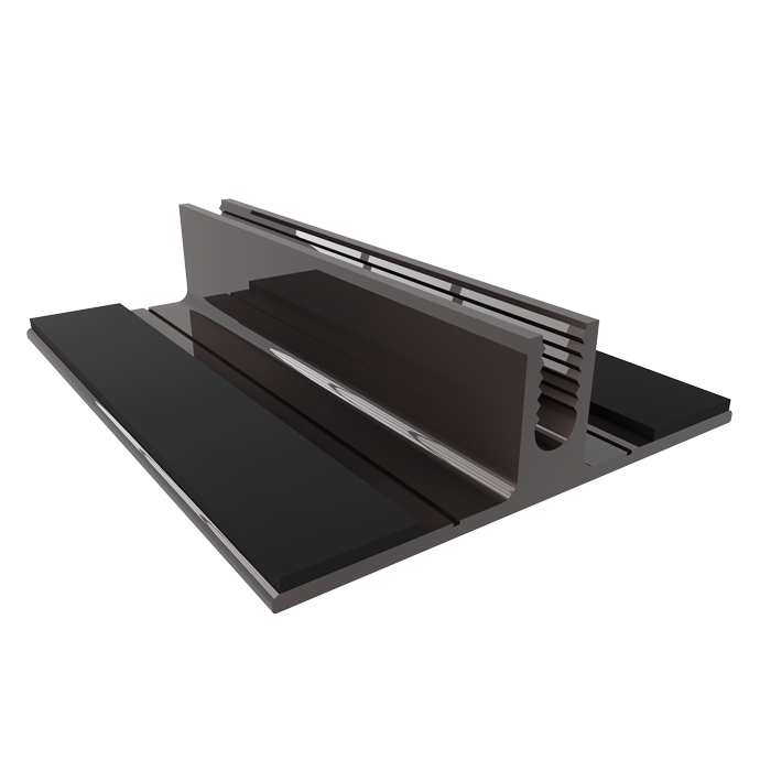 Алюмінієвий з'єднувальний профіль База АПБ-50, коричневий RAL-8017, (3 м)