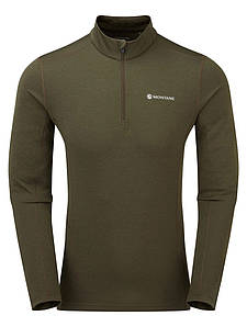 Montane Dart Zip Neck Kelp Green M (MDRZNKELM12) | Футболка чоловіча з довгим рукавом (лонгслів)