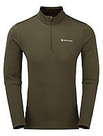 Montane Dart Zip Neck Kelp Green XS (MDRZNKELA12) | Футболка мужская с длинным рукавом (лонгслив)