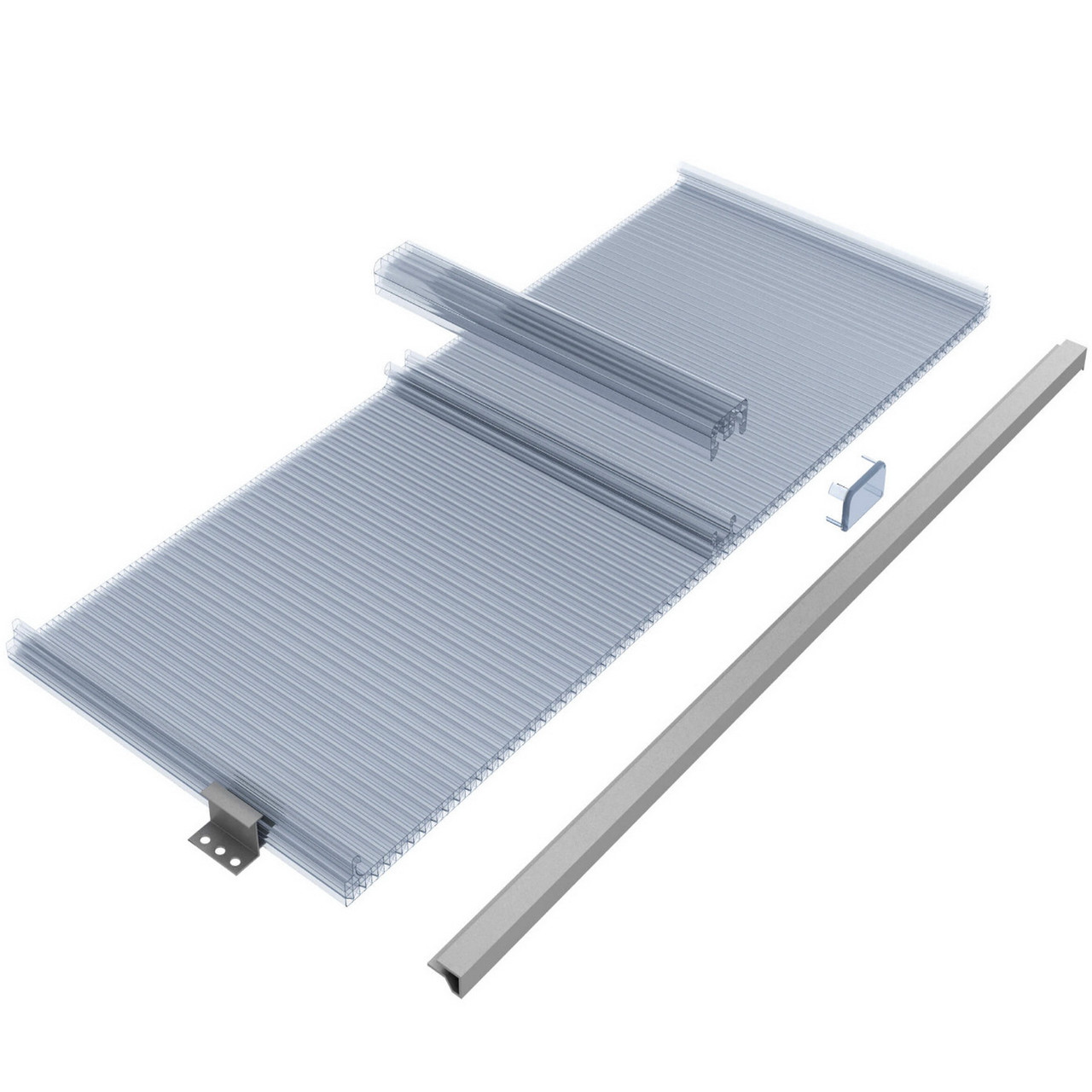 Архітектурна модульна система Sunpal 8 мм, Прозора, фото 1