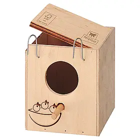 Гніздо дерев'яне для птахів Ferplast Mini 11,5 x 12,5 x h 12 cm