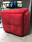 Пуф трансформер 5в1 червоний велюр - п'ять складних табуретів в одному смар ткубі, фото 2