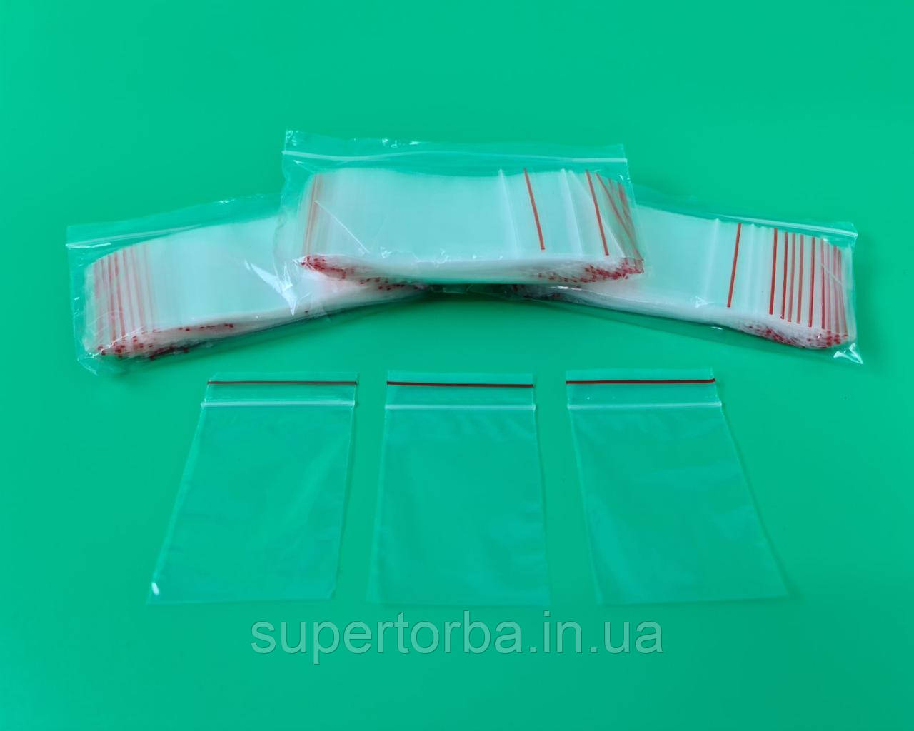 Пакет з замком zipp 6x8 польські(100шт) (1 пач.), фото 1