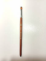 Пензлик для фарби плоский "Нейлон" №4, 1шт / Neo Line / пензлик для малювання / 2304