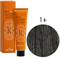 KEYRA Профессиональная краска для волос Keyracolors 1+ чёрный глубокий, 100 мл