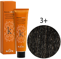 KEYRA Професійна фарба для волосся Keyracolors 3+ темний шатен глибокий, 100 мл