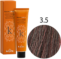 KEYRA Професійна фарба для волосся Keyracolors 3.5 темний шатен червоний, 100 мл