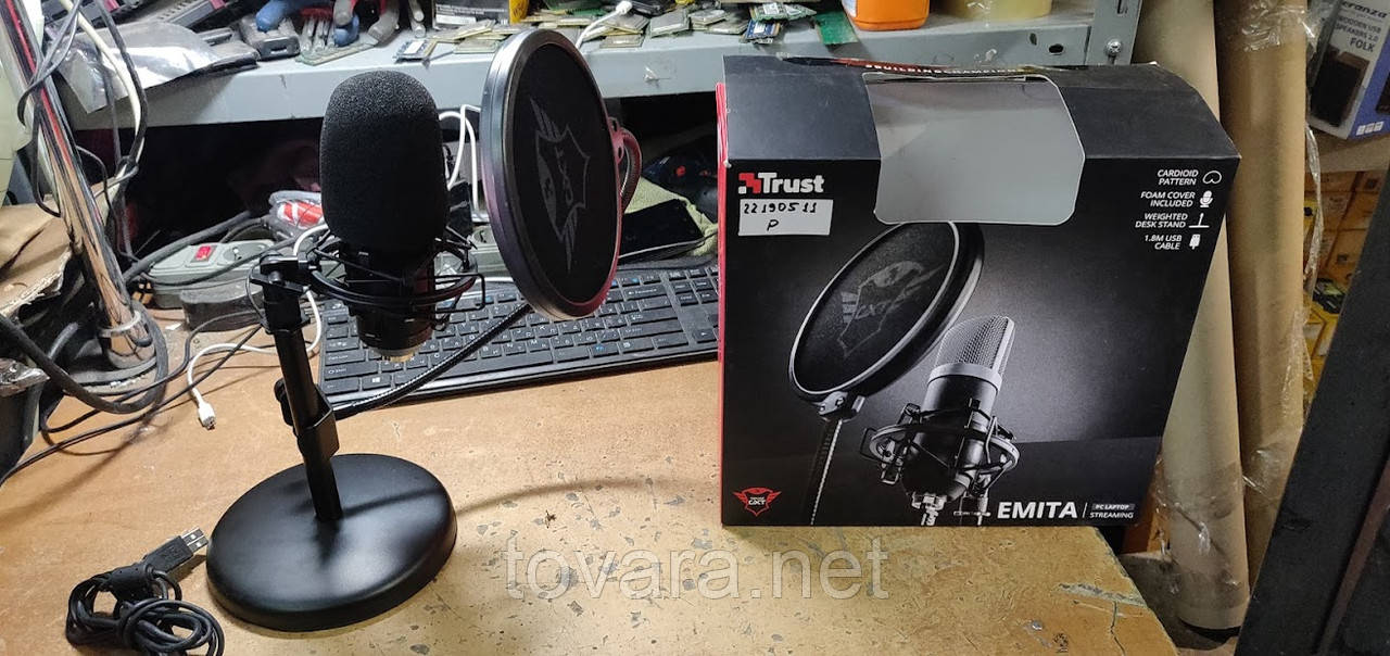 Студійний мікрофон для стримінгу Trust GXT 252 Emita 21753 No 22190511