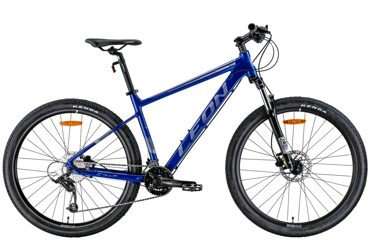 Гірський велосипед чоловічий 27.5" Leon Hydraulic рама 18" синій з сірим