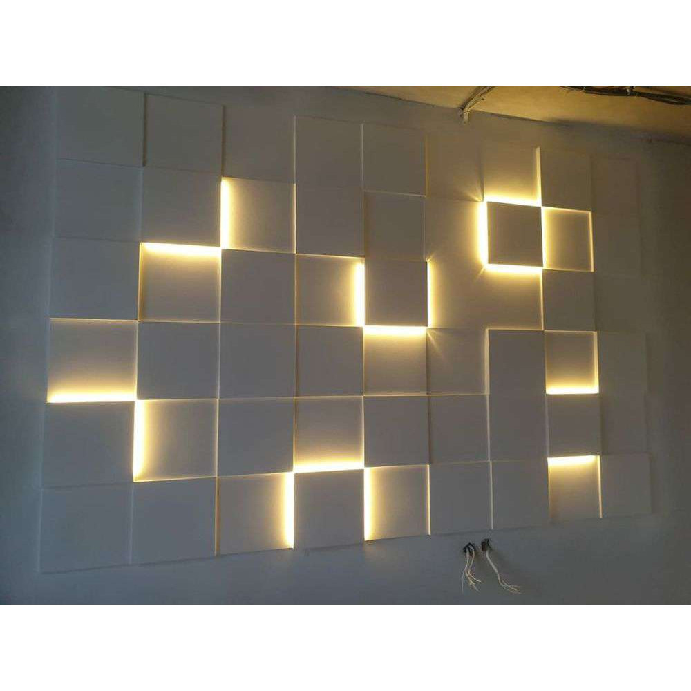 Комплект форм для LED панелей "Квадрати" - форми з поліуретану для гіпсових 3D панелей з підсвічуванням