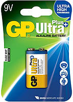 Батарейка щелочная GP 1604AUP-U1 Ultra Plus Alkaline 6LR61 9V крона (блистер)