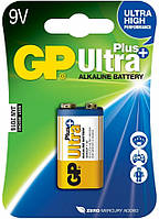 Батарейка лужна GP 1604AUP-U1 Ultra Plus Alkaline 6LR61 крона 9V (блістер)