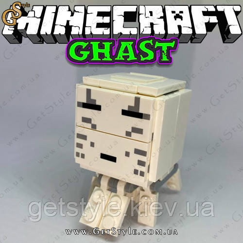 Конструктор фігурка Гаст Майнкрафт Ghast Minecraft 6 см, фото 1