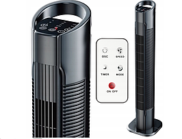 Підлоговий вентилятор Premium Comfort 60 Вт + чорний пульт дистанційного керування