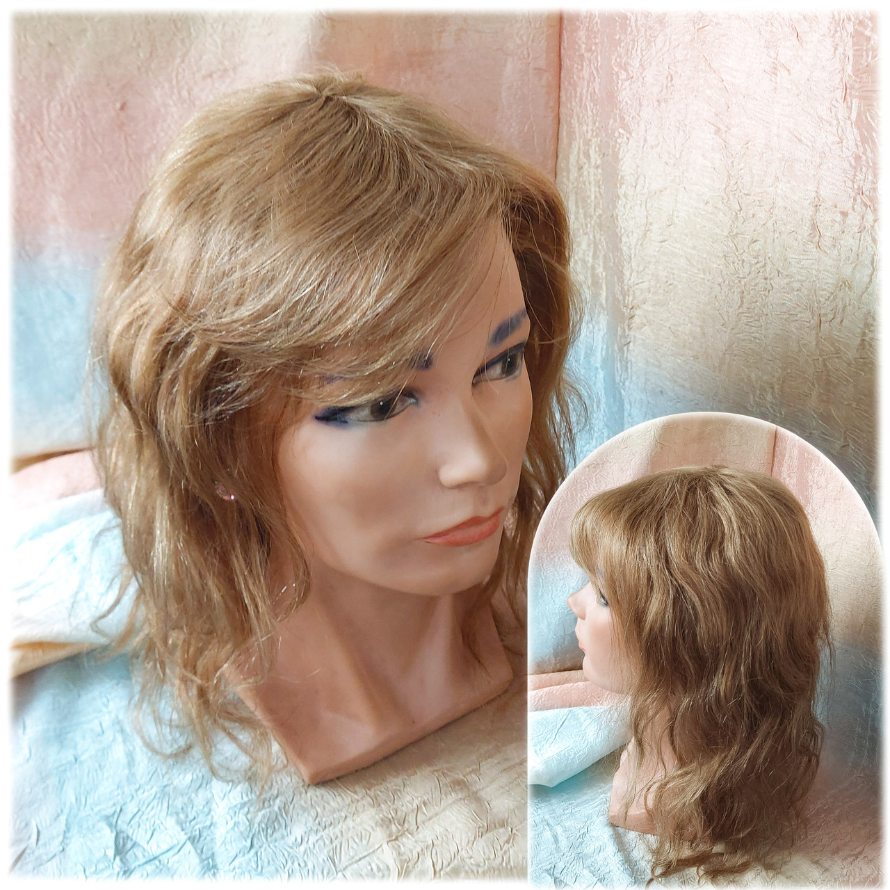 Перука з натурального волосся каскад пісчаний TRINA 16"- P15, фото 1