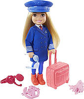 Лялька Барбі Челсі "Я можу бути пілотом" Barbie Chelsea Can Be Pilot GTN90