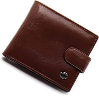 Коричневе чоловіче портмоне з натуральної шкіри з фіксацією ST Leather ST103, фото 3