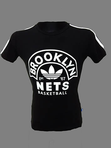 Чоловіча турецька футболка Brooklyn чорна, фото 1