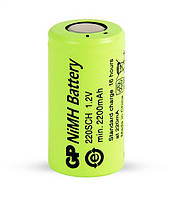 Аккумулятор промышленный GP 220SCH, 2200mAh, 29A, Ni-MH SC, flat top