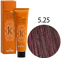 KEYRA Професійна фарба для волосся Keyracolors 5.25 світлий шатен перламутрово-червоний, 100 мл