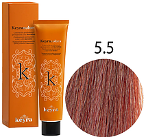 KEYRA Професійна фарба для волосся Keyracolors 5.5 світлий шатен червоний, 100 мл
