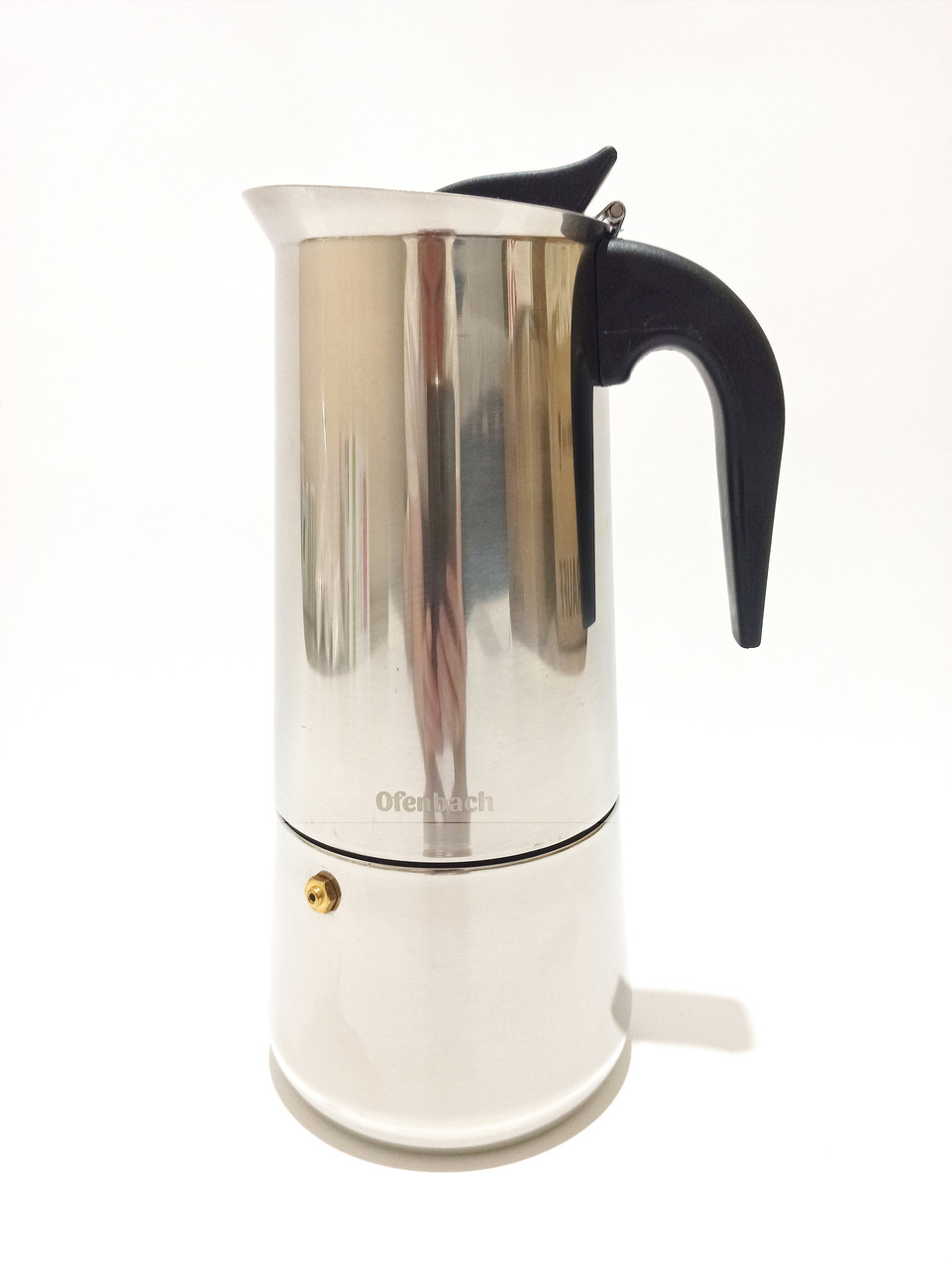 Кавоварка гейзерна Ofenbach з нержавіючої сталі 600 мл Колір сталевий 101103NB, фото 1