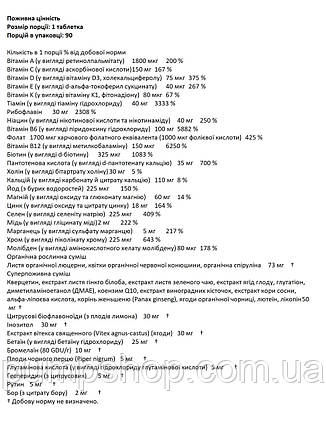 Вітаміни для жінок Super Nutrition Simply One Women Iron Free 90 таб., фото 3