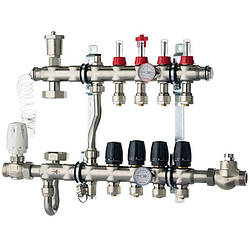 Колектор бічні з' єднання 1011 нержавейка в складі на 4 виходу