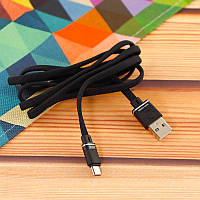 Кабель Aspor A135 Nylon USB Micro 2.4A/1.2м- черный