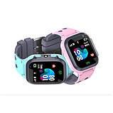 Дитячий розумний годинник E07- блакитний, фото 5