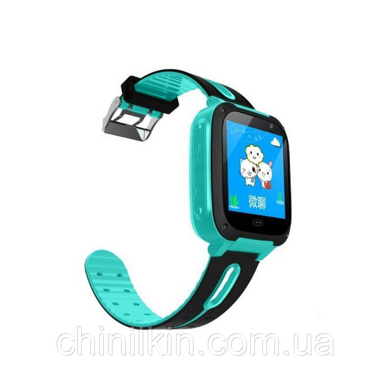 Дитячий розумний годинник S4- бірюзовий, фото 1