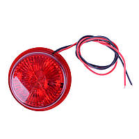 Вставка в габарит "рожки" 24v червона 5LED d-4.5sм L-002 (1шт.)