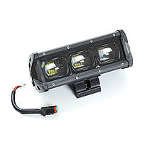 Протитуманна LED Фара Балка 200*70*75m 30W (10W*3) 10-30V Ближній/Лінз/Black Line/6D Серія WG-C6D-30 4(