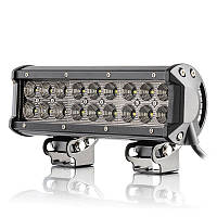 Протитуманна LED Фара Балка  230*100*65mm  54W (3W*18) 12-24V  Ближний/Flood Black (D-54W) (1шт)   4 010