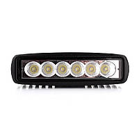 Протитуманна LED Фара прямоугол 18W (W*6) 10-30V 160*45* 55mm/Flood "BELAUTO" (BOL0203 Flood)