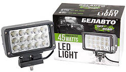 Протитуманна LED Фара Прямоугол 45W (W*15) 10-30V 158*95*79m Ближній "BELAUTO" (BOL1503 Flood) (1шт)