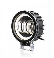 Противотуманная LED фара Круг 30W (10W*3) 10-30V Ø 90*60mm 3500LM Дальний свет (1шт) V77-30W-R Белый обод