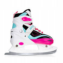 Роликові ковзани SportVida 4 в 1 SV-LG0033 Size 39-42 White/Pink/Blue, фото 4