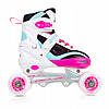 Роликові ковзани SportVida 4 в 1 SV-LG0033 Size 39-42 White/Pink/Blue, фото 8