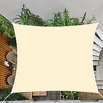 Тент-парус тіньовий для дому, саду та туризму Springos 3 x 2 м SN1040 Light Yellow, фото 6