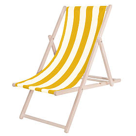 Шезлонг (кресло-лежак) деревянный для пляжа, террасы и сада Springos DC0010 DSWY alli ОРИГИНАЛ