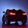 Дитячий двомісний електромобіль Джип BMW X6 (чорний колір), фото 9