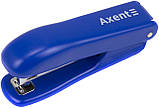 Степлер "Axent" №10/5 15арк №4222-02-A Standard пласт. синій(12), фото 3