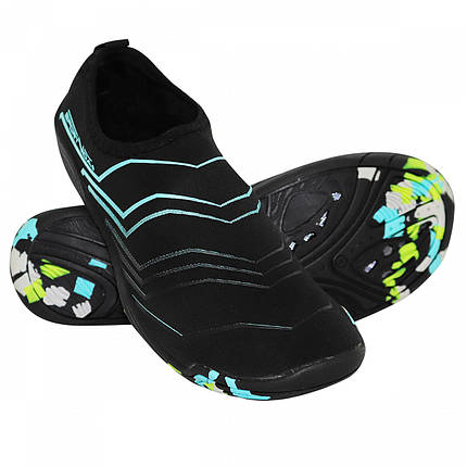Обувь для пляжа и кораллов (аквашузы) SportVida SV-GY0005-R36 Size 36 Black/Blue alli ОРИГИНАЛ, фото 2