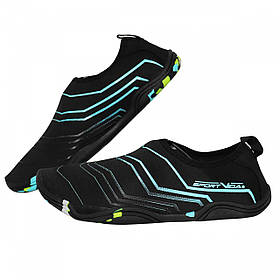 Обувь для пляжа и кораллов (аквашузы) SportVida SV-GY0005-R40 Size 40 Black/Blue alli ОРИГИНАЛ