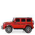 Дитячий двомісний електромобіль джип Mercedes G63 (лакований кузов, червоний колір), фото 4