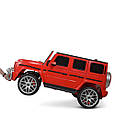 Дитячий двомісний електромобіль джип Mercedes G63 (лакований кузов, червоний колір), фото 5